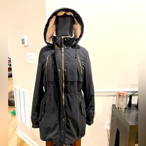 DKNY Size Women’s Large Black Winter Coat with Hood